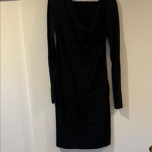 James Perse Black Long Sleeve Dress